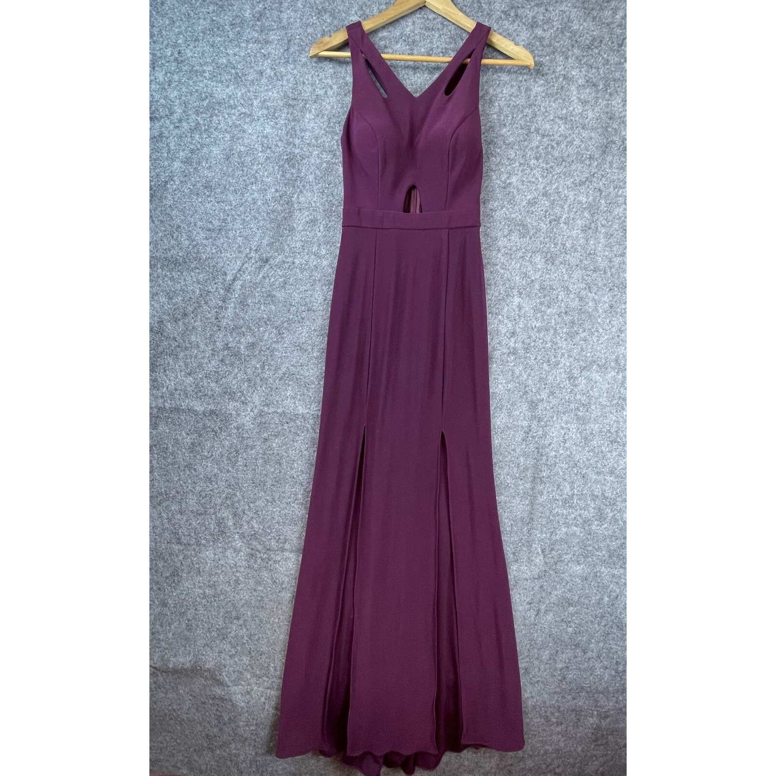 Vintage Blondie Nites Dress 3 Purple Cutout 90s Y2k Prom Gown Stacy Skylar Usa